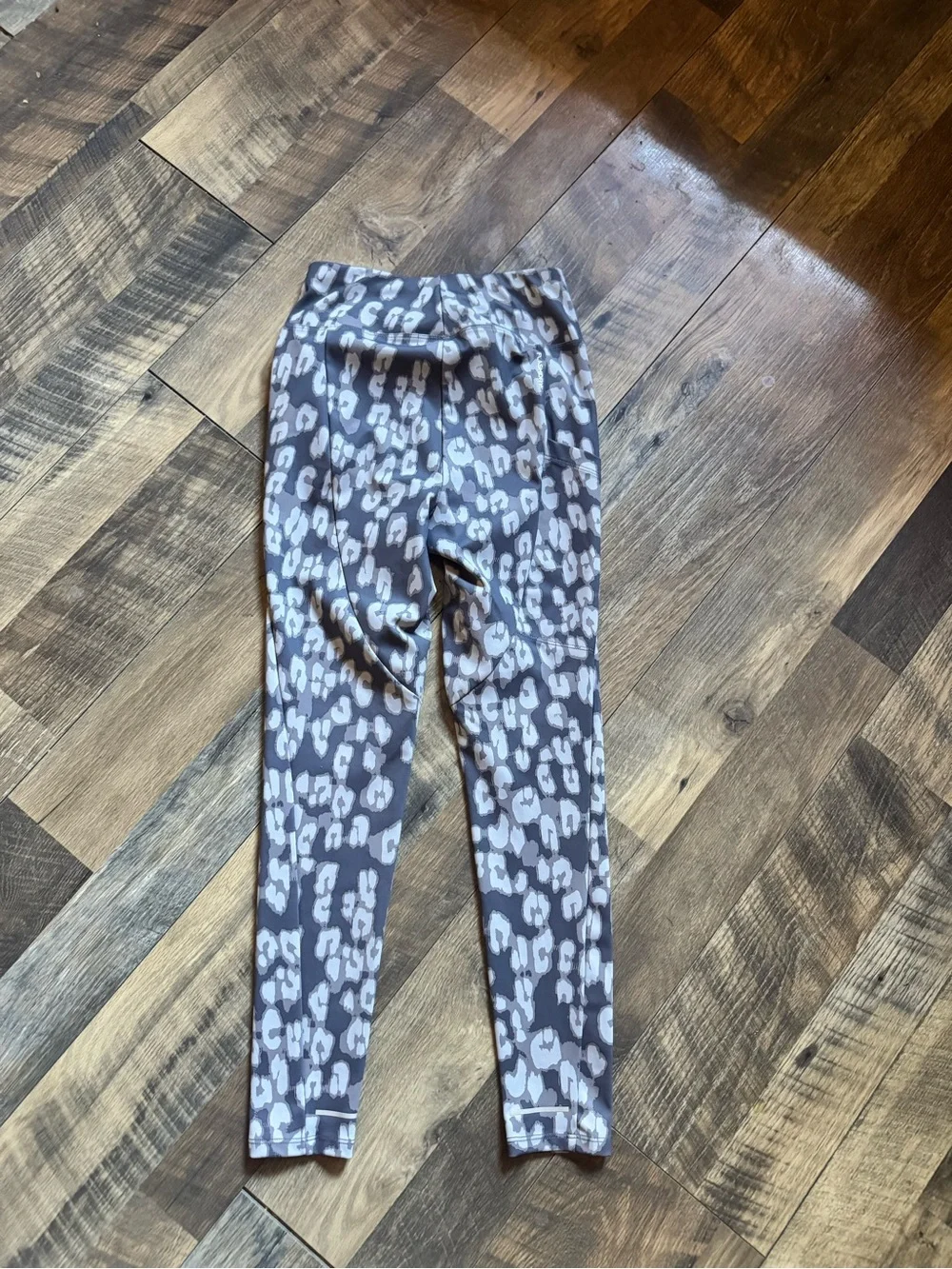 The North Face Gray Leopard-Print Kids Leggings